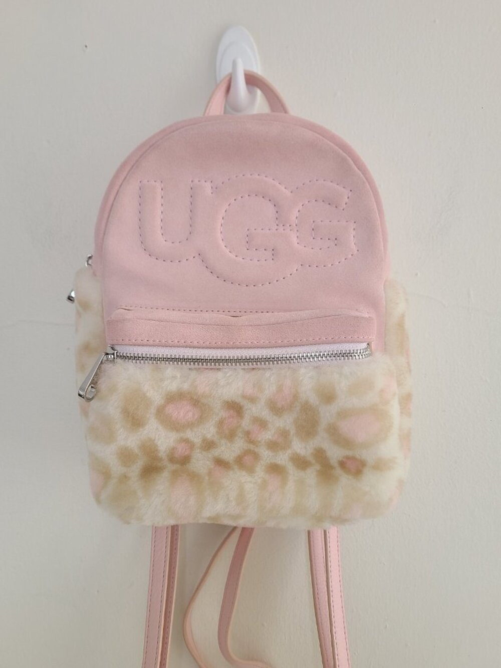 UGG Dannie II Mini Backpack Sheepskin Pink Opal Suede